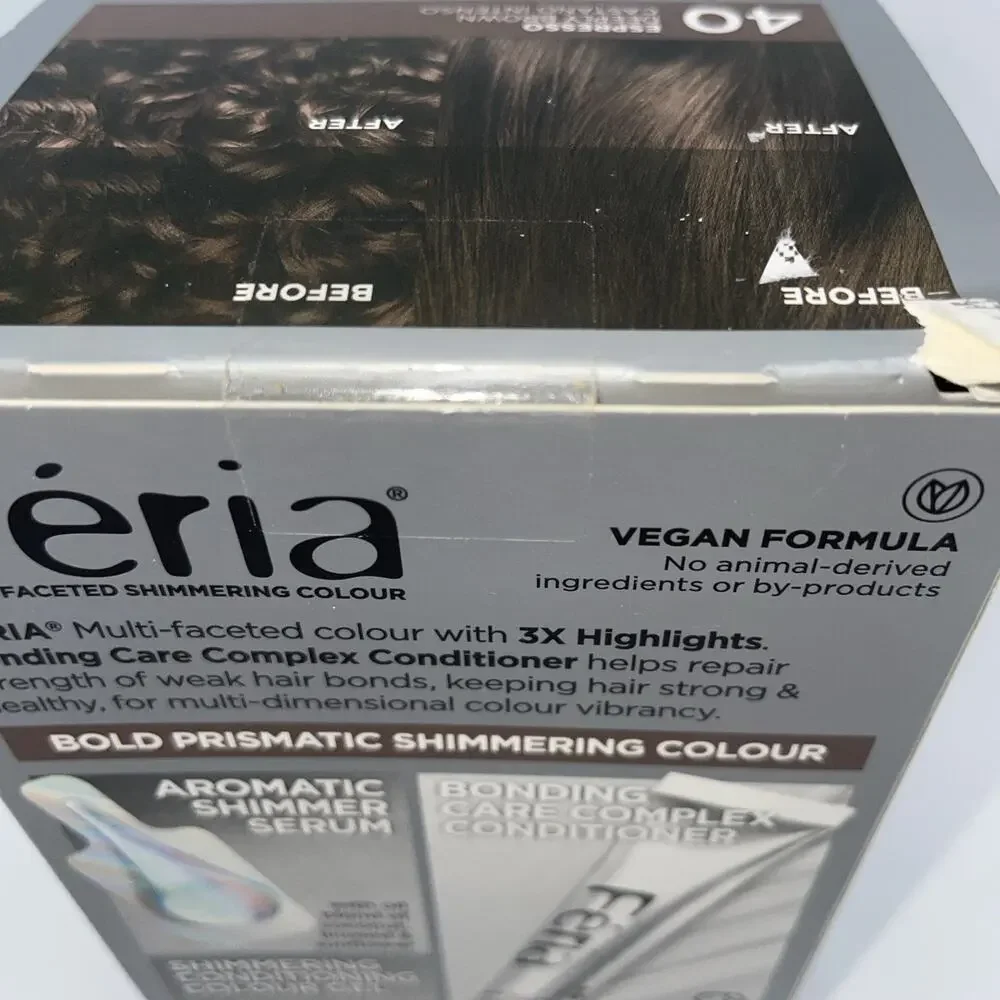 L'Oreal Paris Feria Multi-Faceted Shimmering Permanent Hair Color, 40 Espresso
